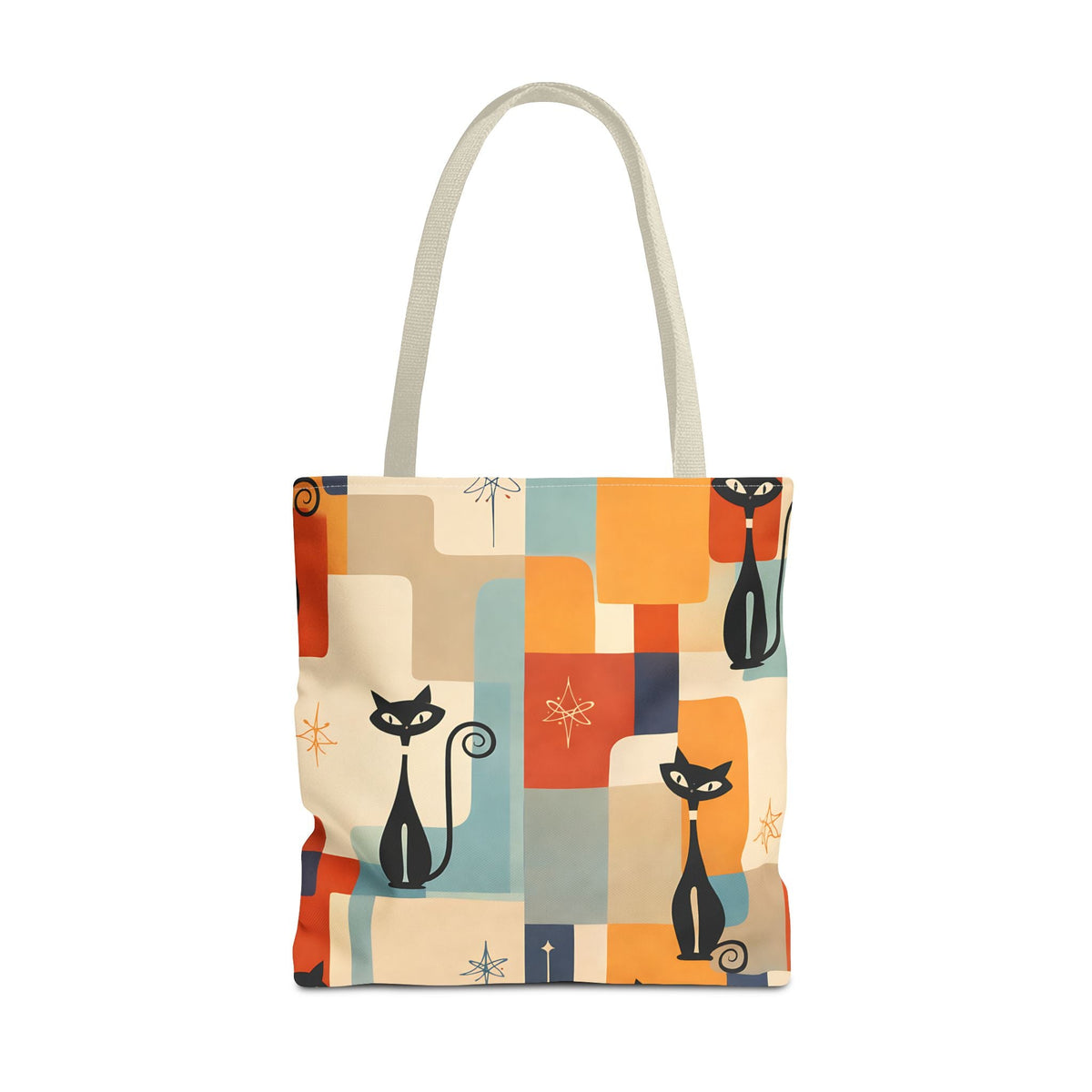 Borsa in tessuto Gatti Retrò – Design Vintage Colorato