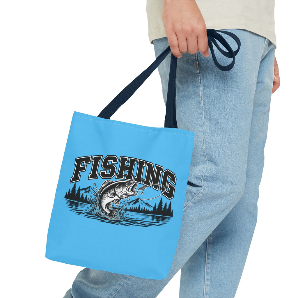 Angeln Borsa in tessuto – Fishing Fisch & See Motiv