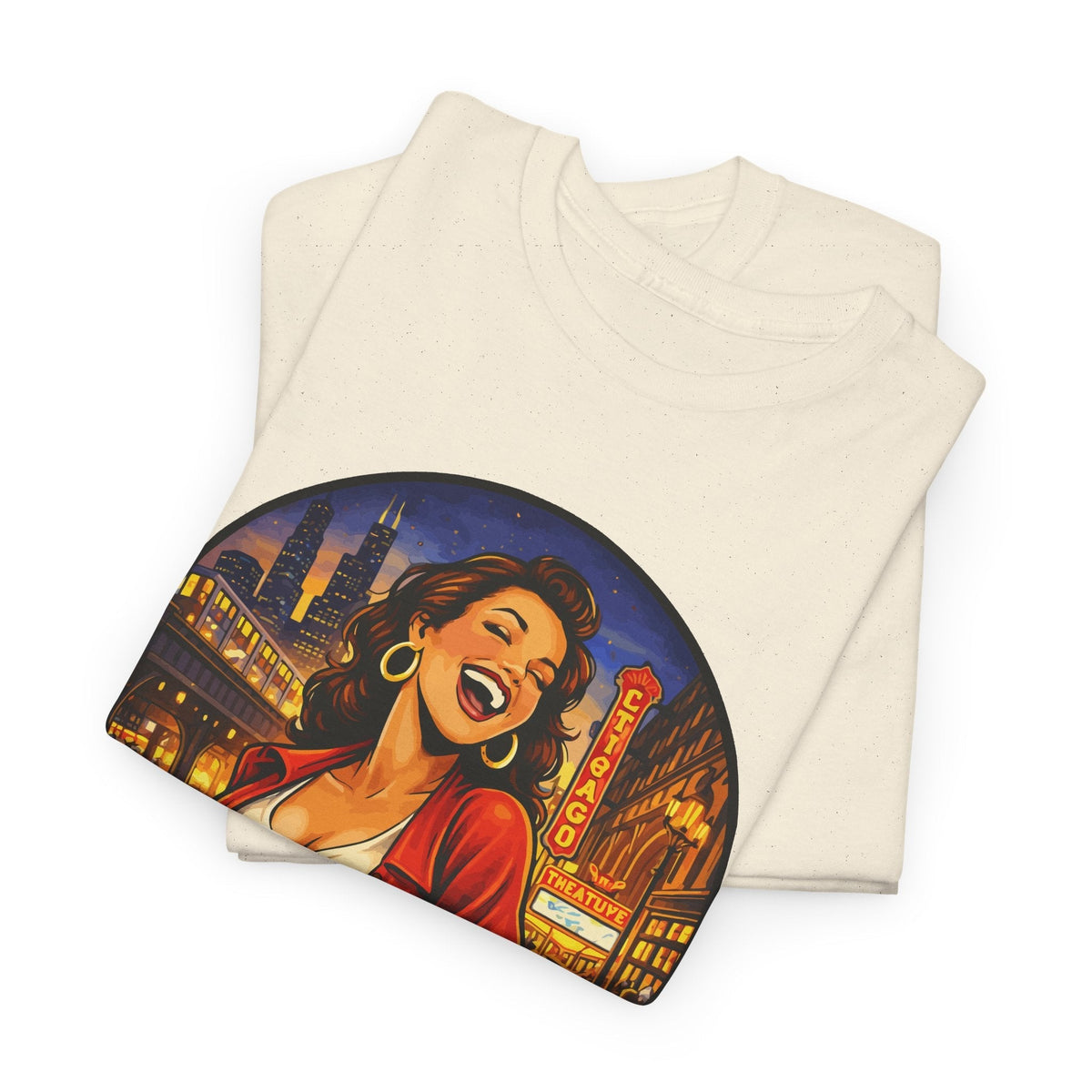 T-Shirt Skyline di Chicago – Design Città Vintage