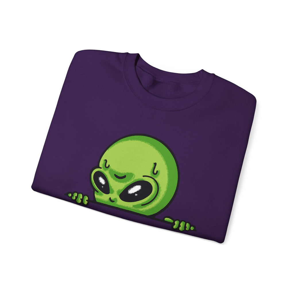 Alien Peeking Sweatshirt – Sweatshirt von MALUX