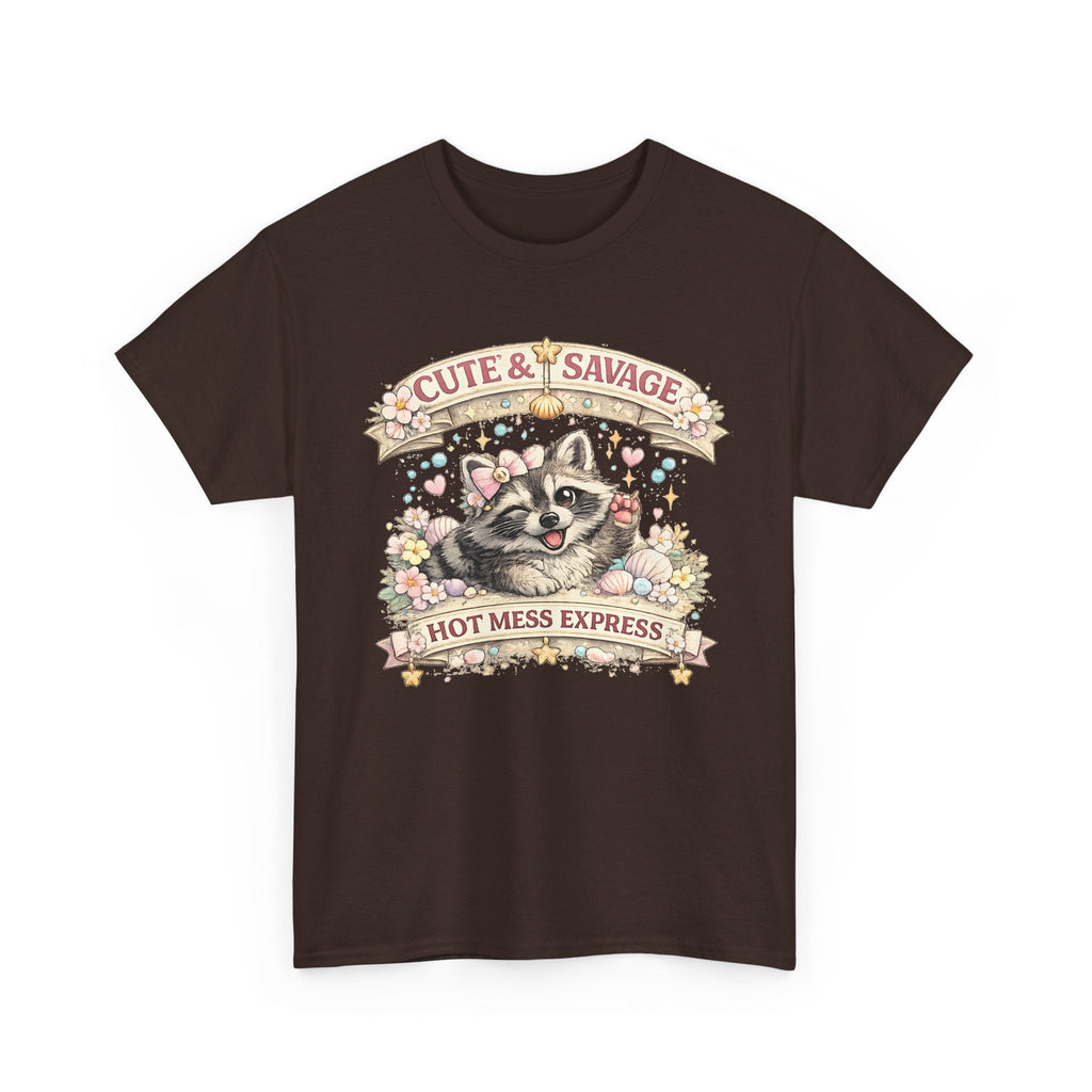 T-Shirt Carino ma Selvaggio – Procione Divertente