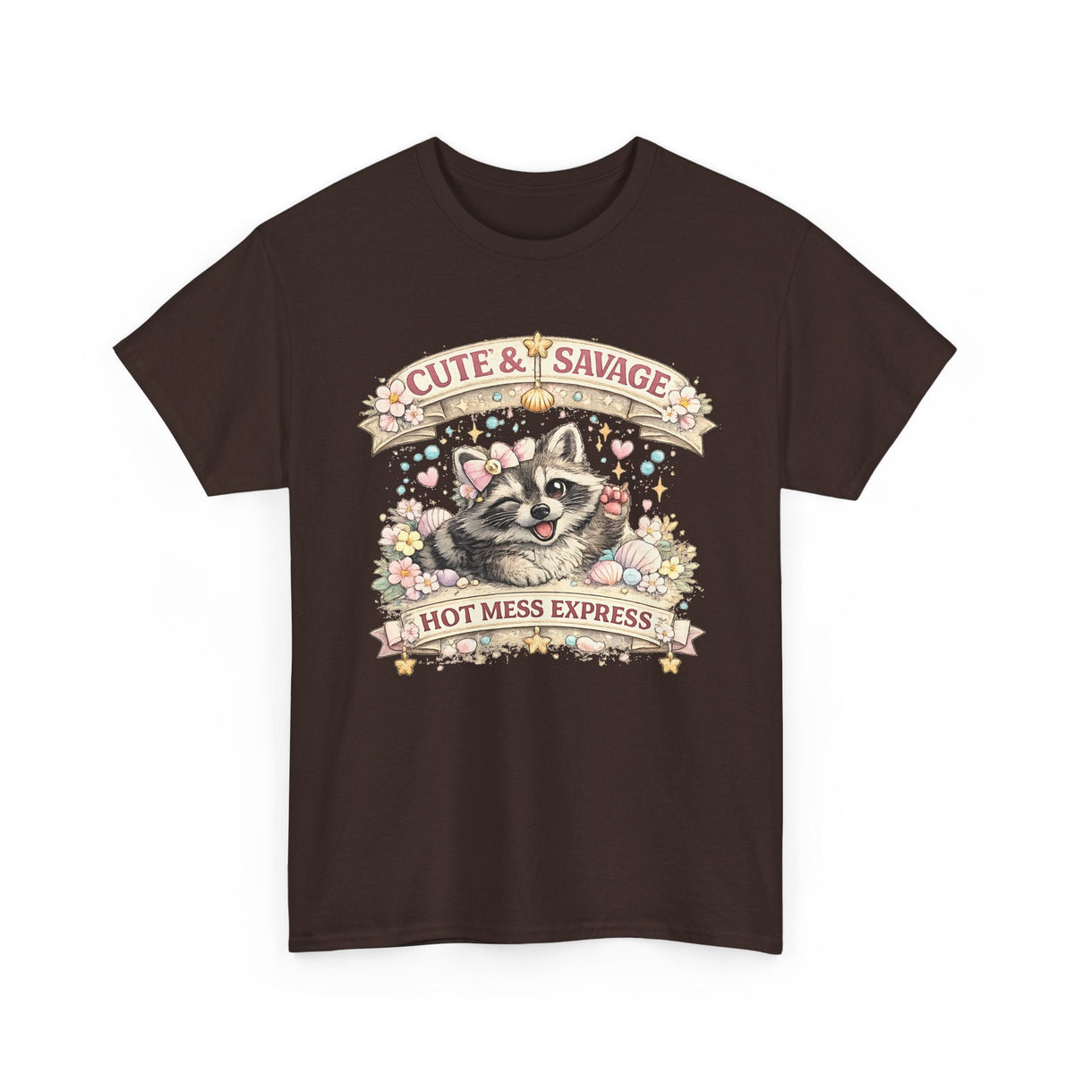 T-Shirt Carino ma Selvaggio – Procione Divertente