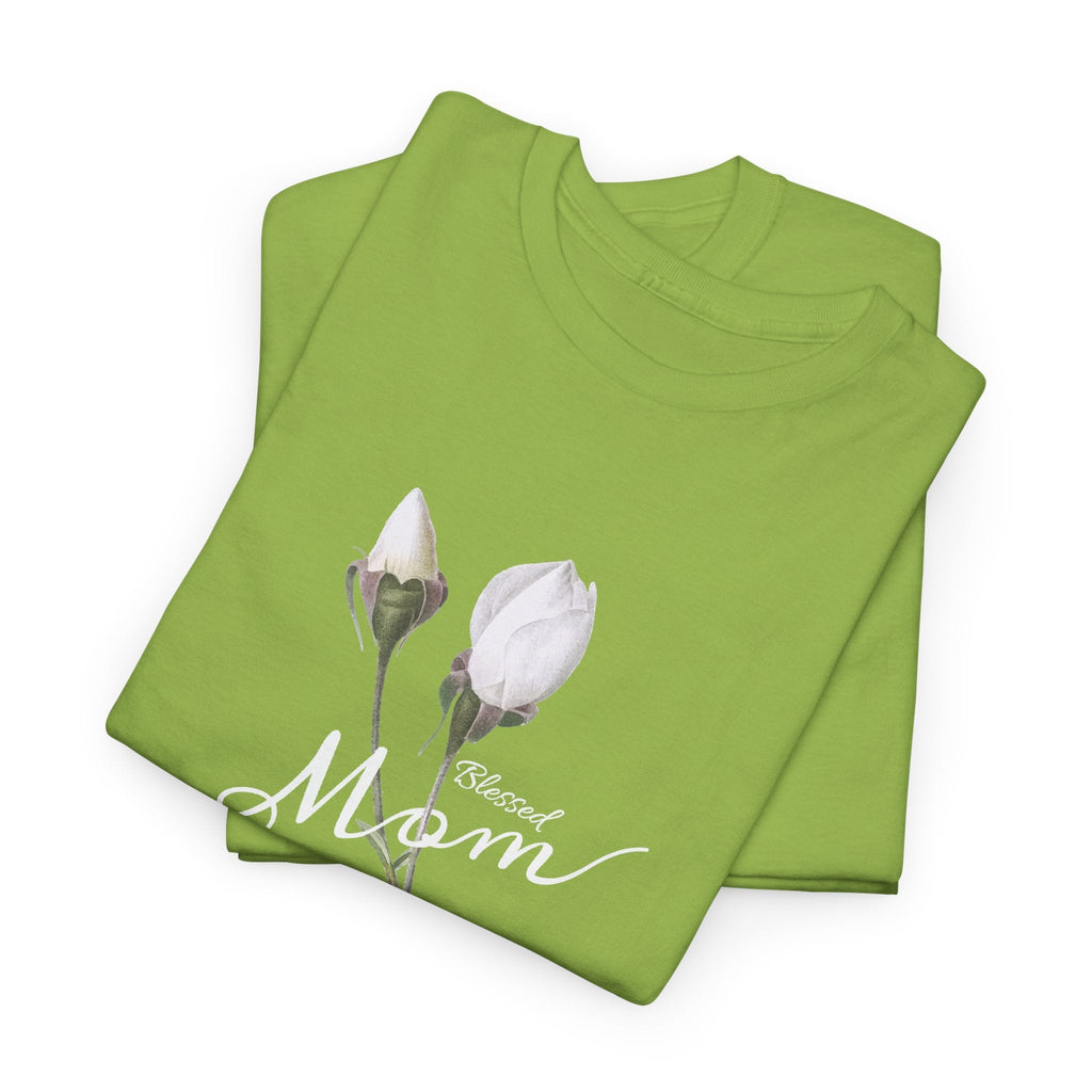 T-Shirt Mamma con Fiori – Design Minimalista