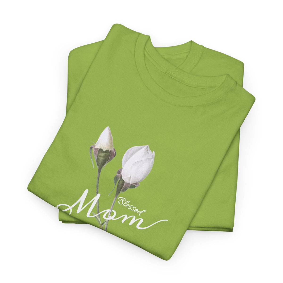 T-Shirt Mamma con Fiori – Design Minimalista