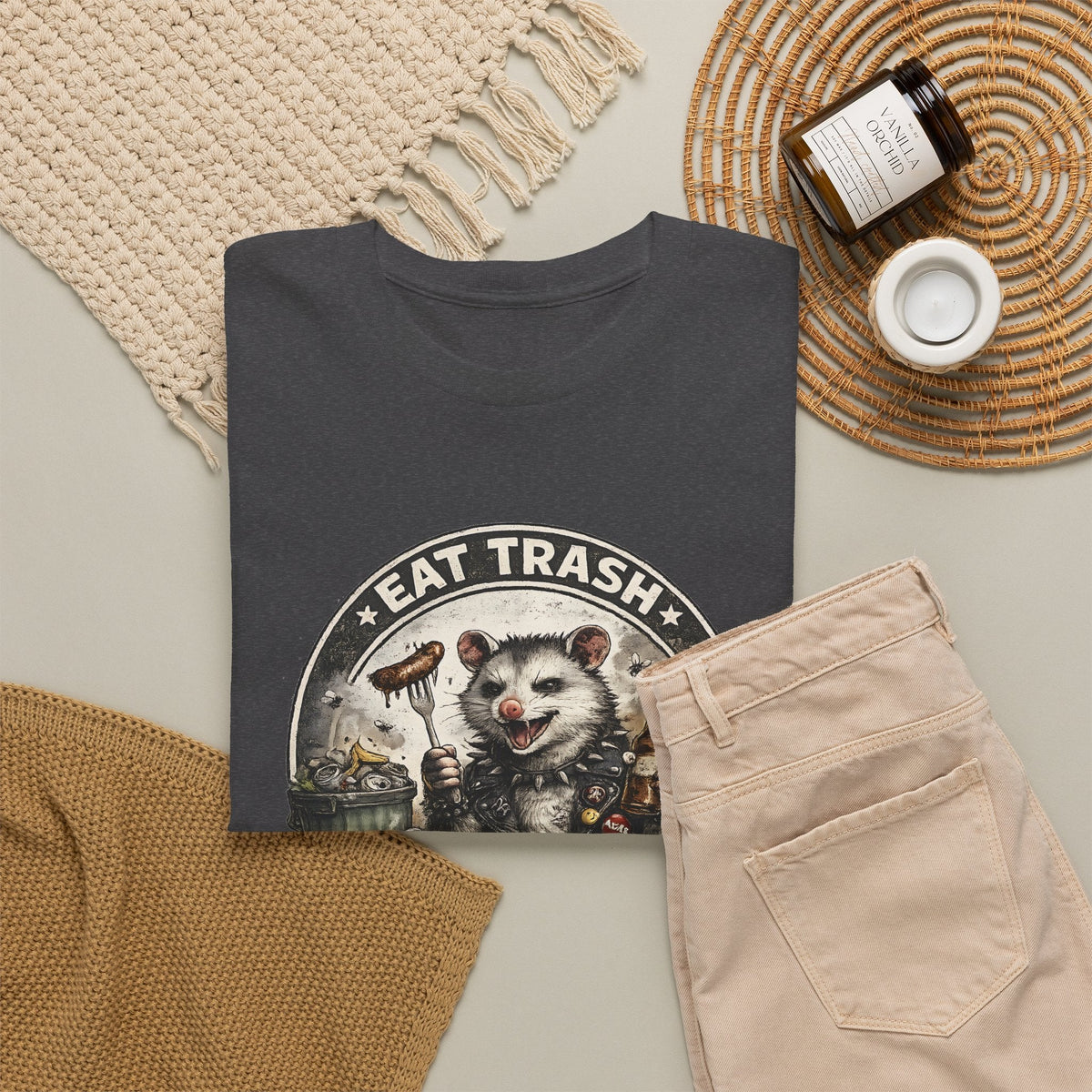 T-Shirt Opossum Festa Selvaggia – Design Divertente