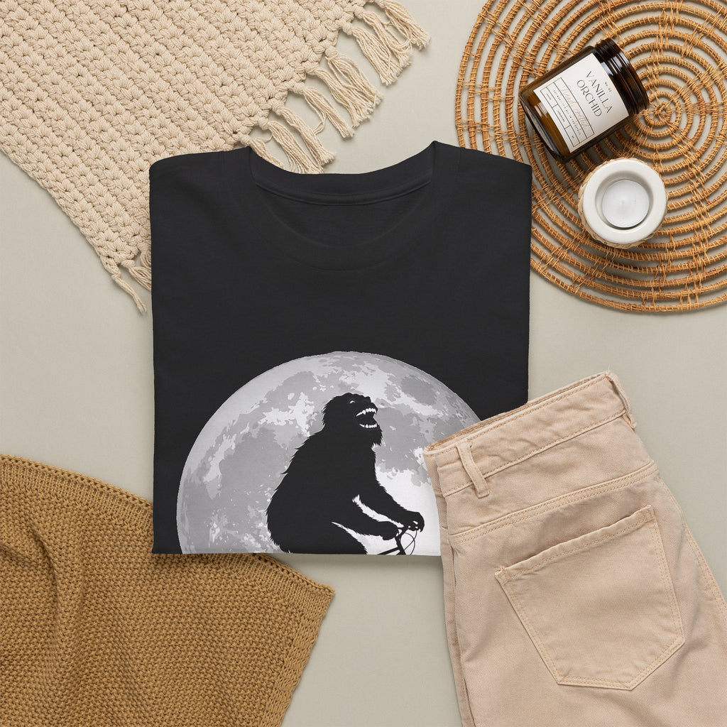 Bigfoot Bicycle T-Shirt – Mond & naturaale-Abenteuer Grafik-T-Shirt