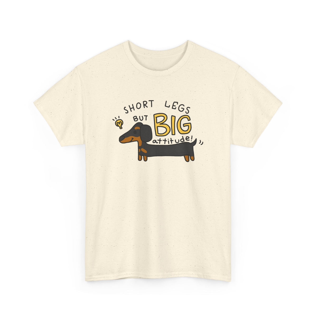 T-Shirt Bassotto Piccolo ma con Carattere – Design Divertente