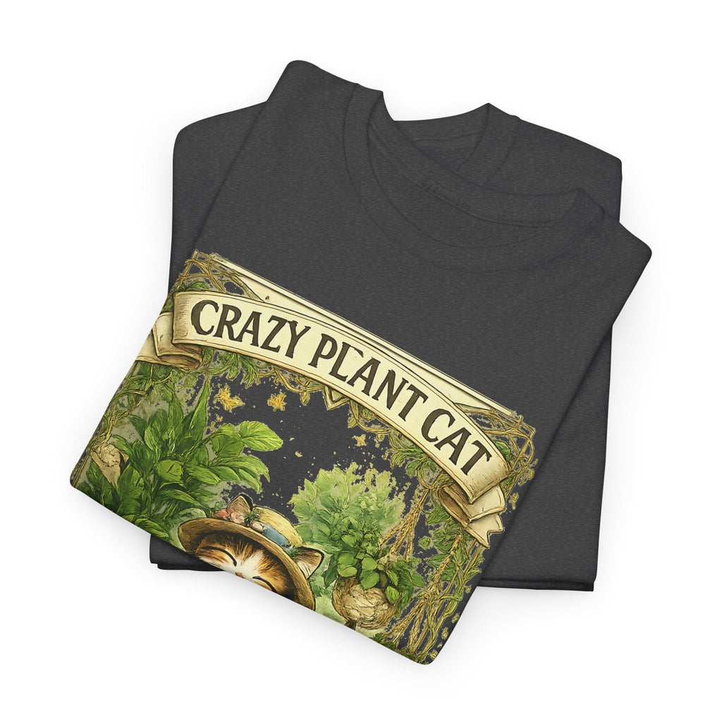 T-Shirt Gatto e Piante – Design Divertente