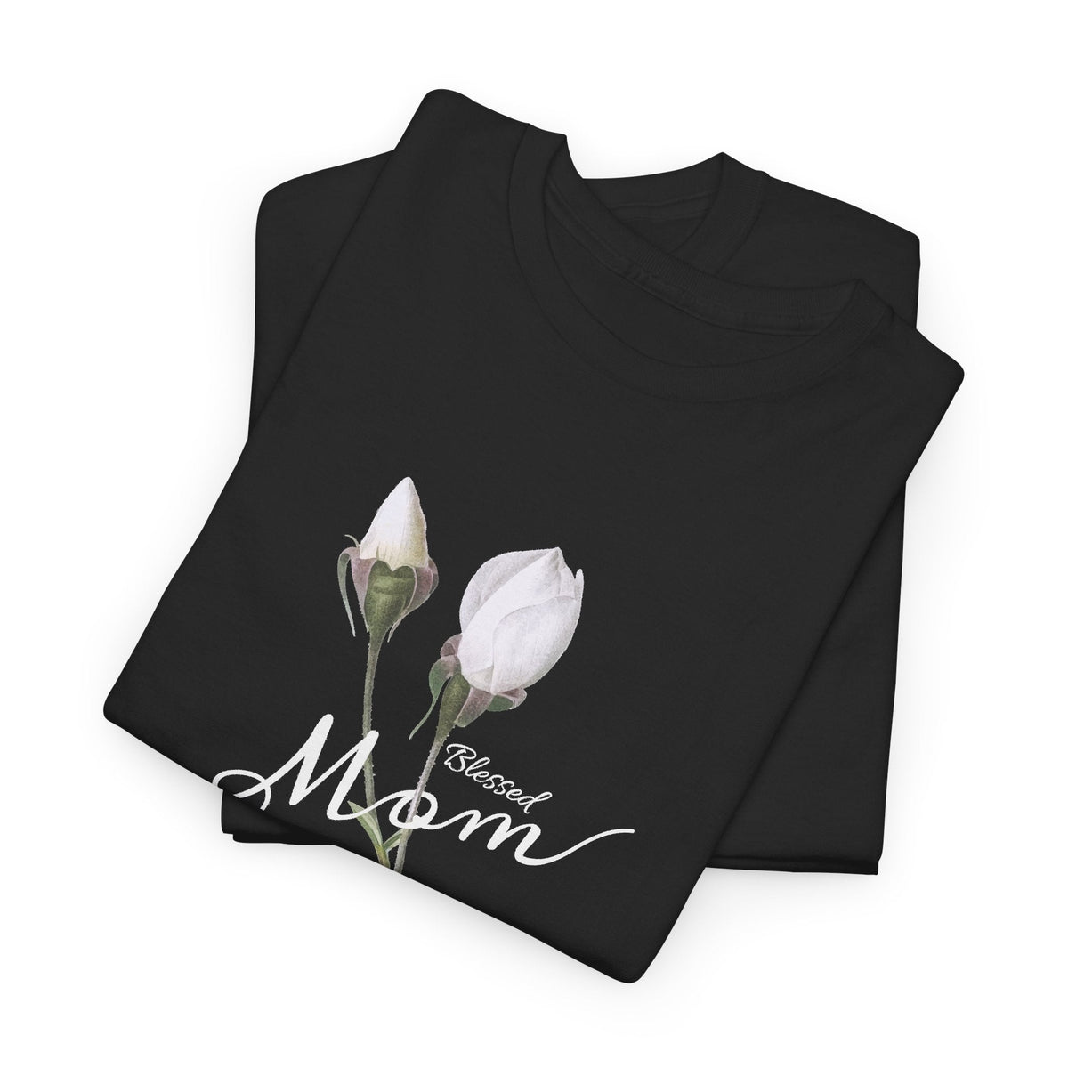 T-Shirt Mamma con Fiori – Design Minimalista