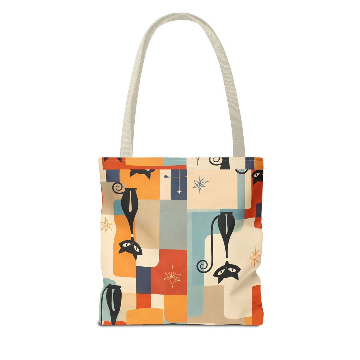Borsa in tessuto Gatti Retrò – Design Vintage Colorato