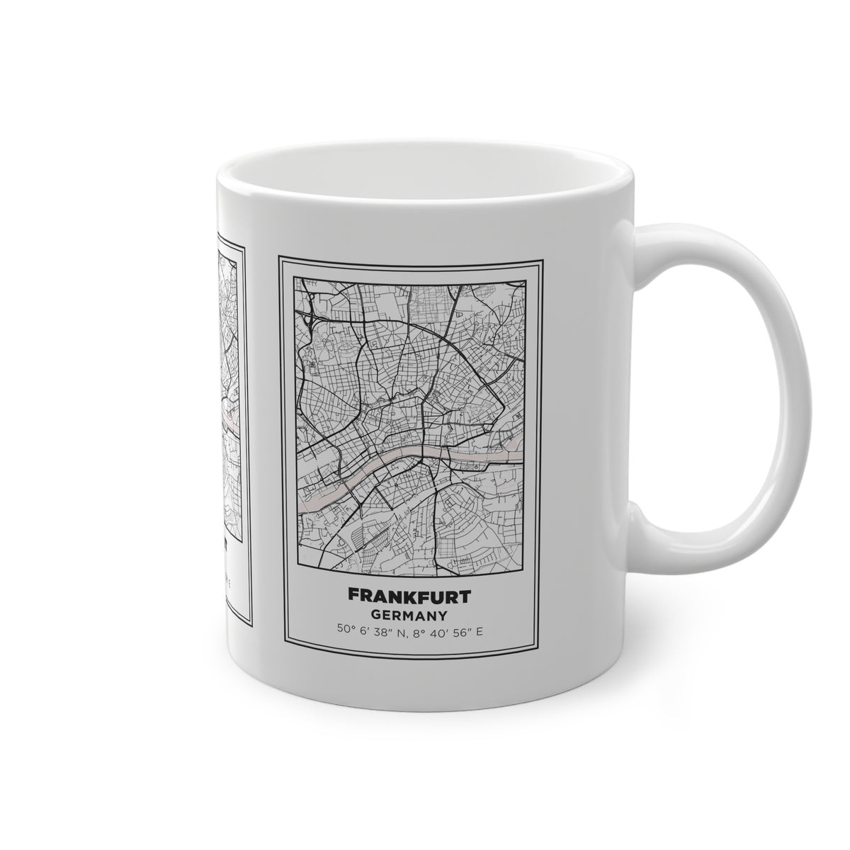 Tazza Francoforte con Mappa – Souvenir Germania 330 ml