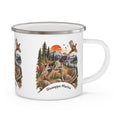 Tazza da Campeggio Personalizzata con Nome – Cane da Caccia e Fagiani