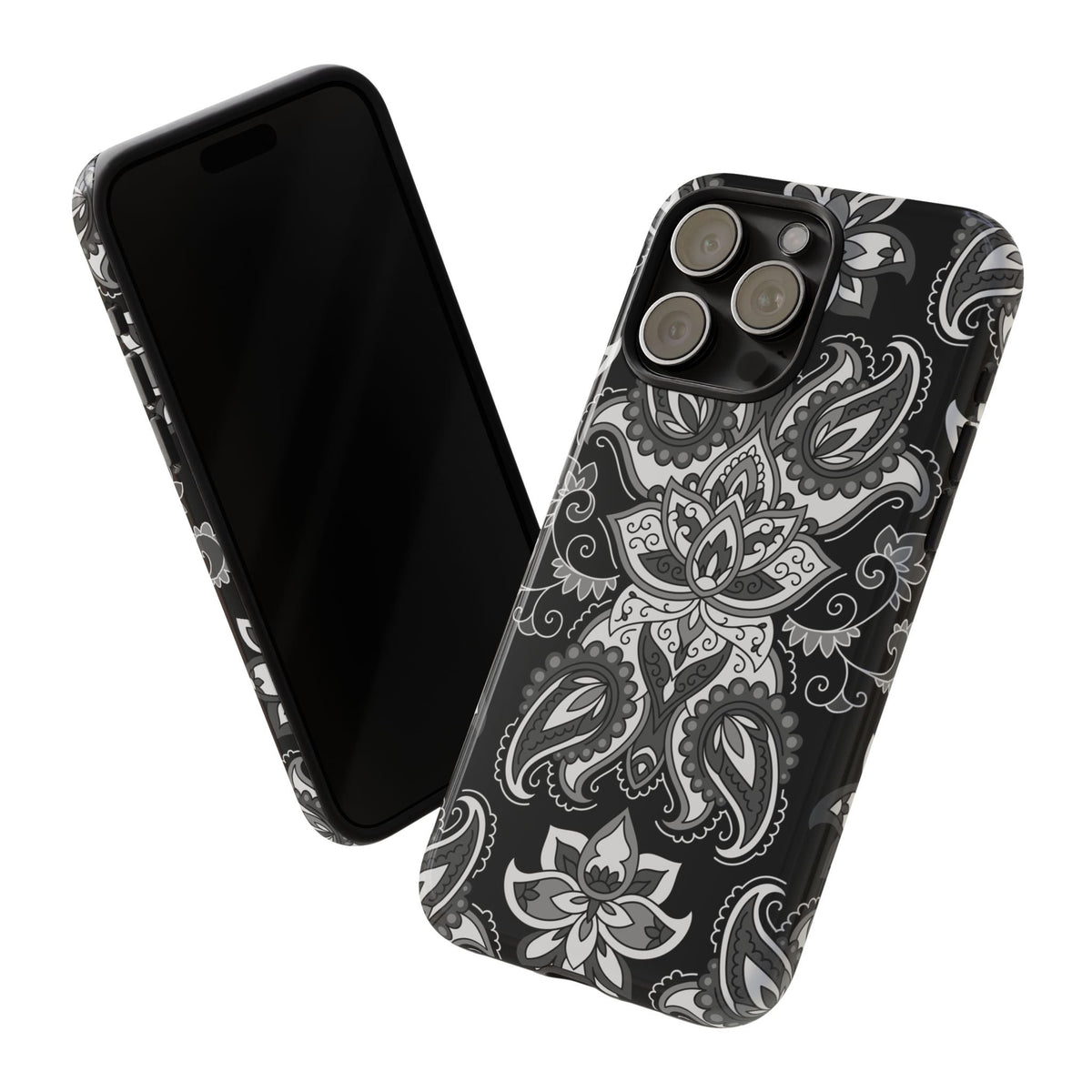 Neroes Paisley Cover per smartphone – Cover robusta con Bandana-Muster