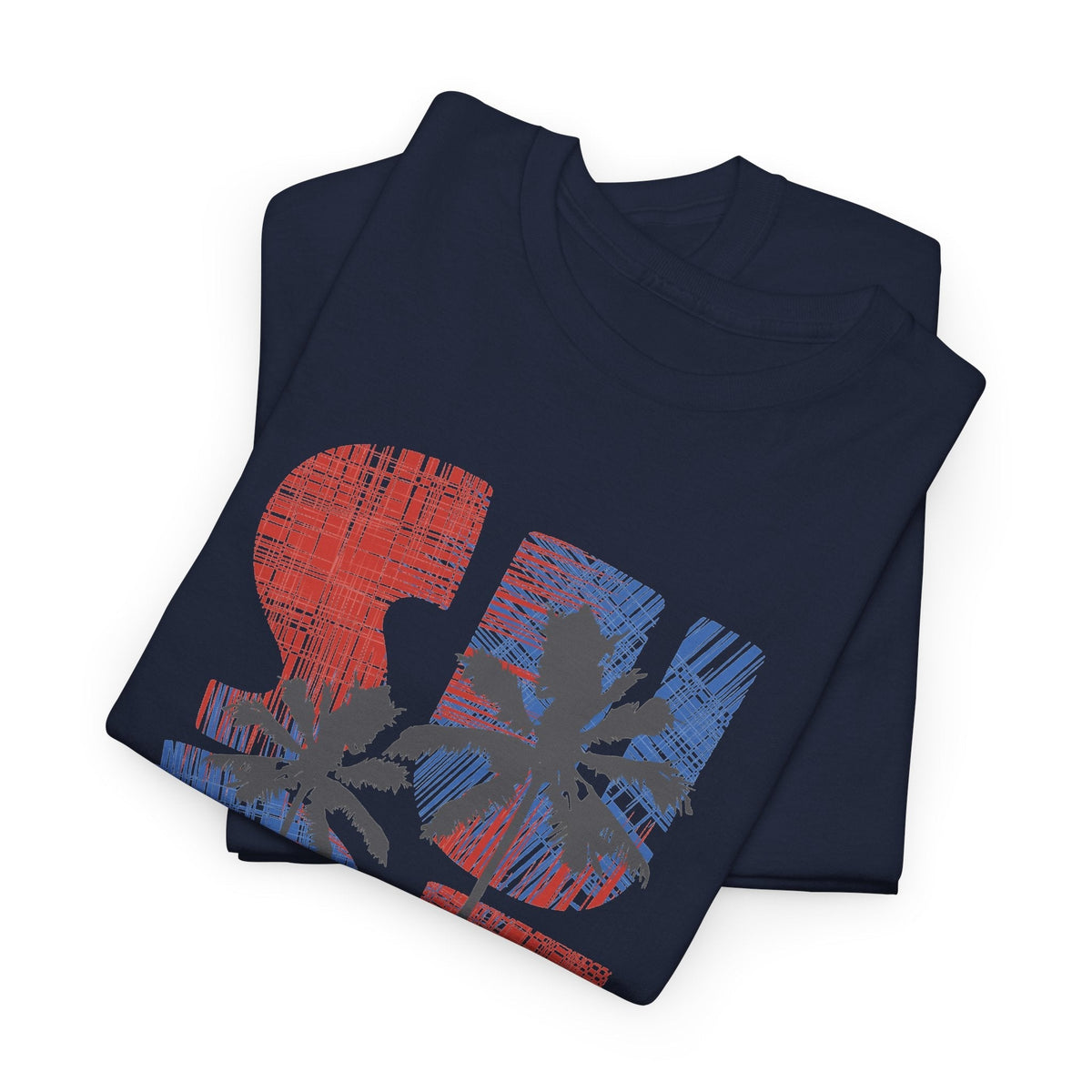 T-Shirt California Surf – Tavola da Surf e Palme Retrò