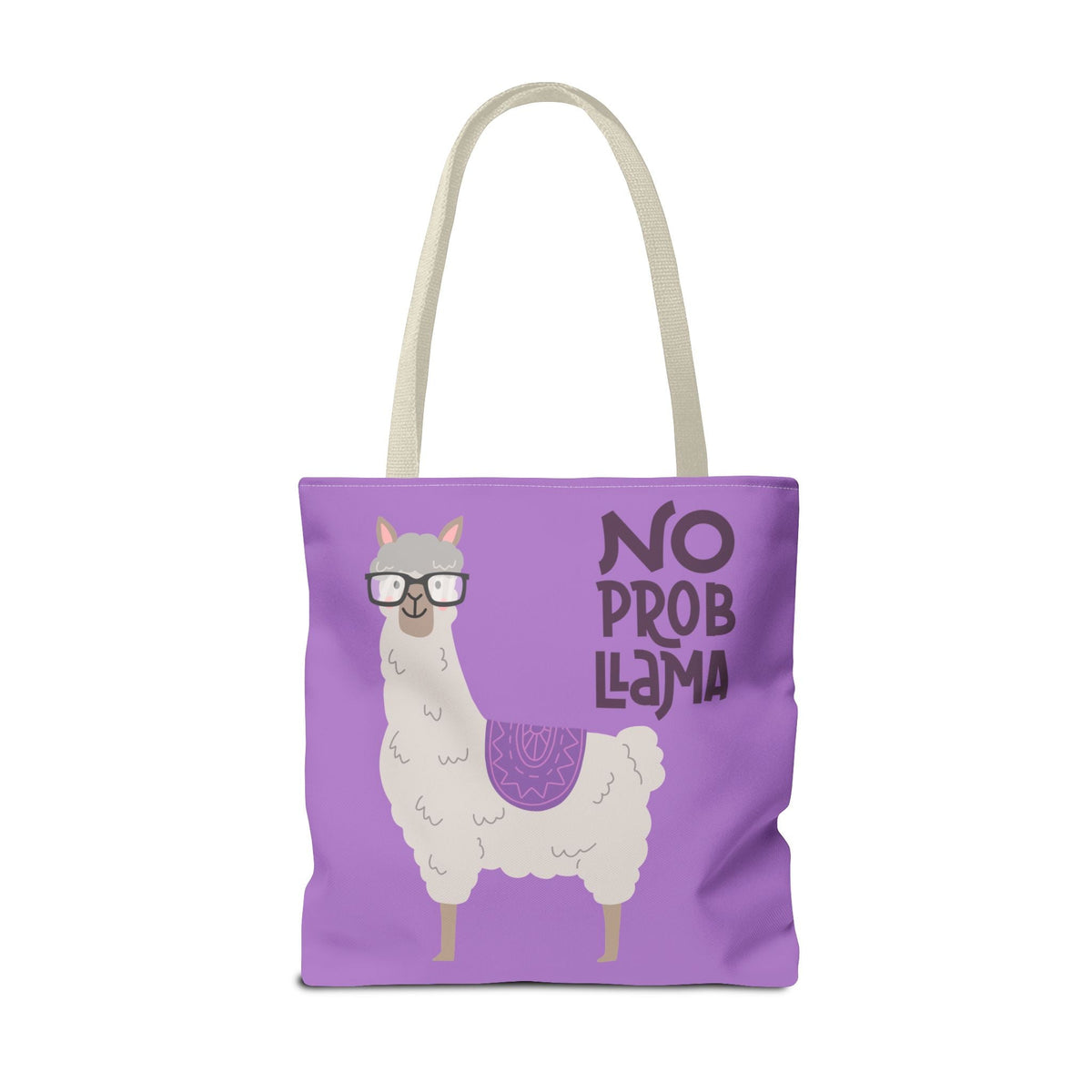 No Prob-Llama Borsa in tessuto – divertentes Alpaka con Brille