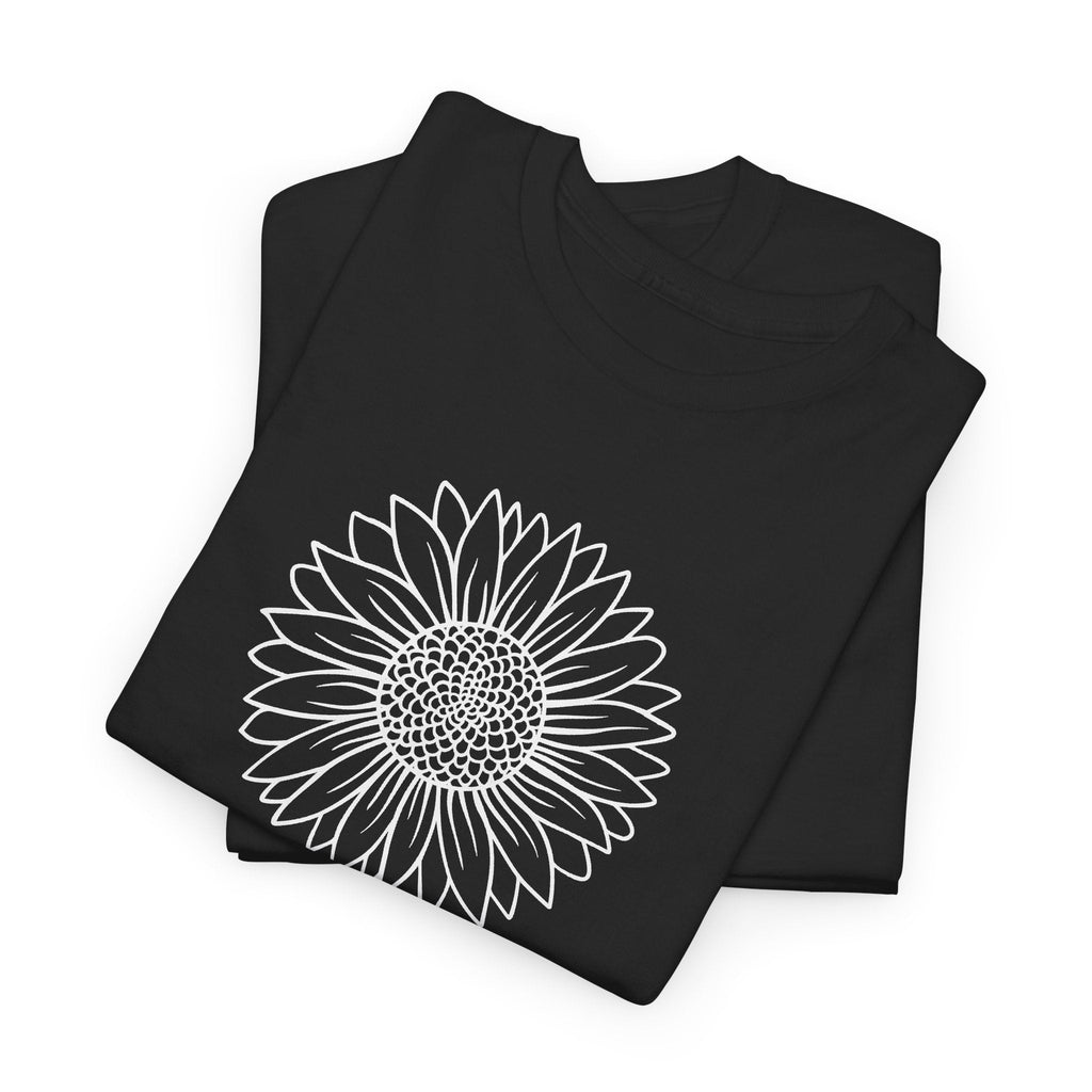 T-Shirt Girasole Minimal – Design Floreale Line Art