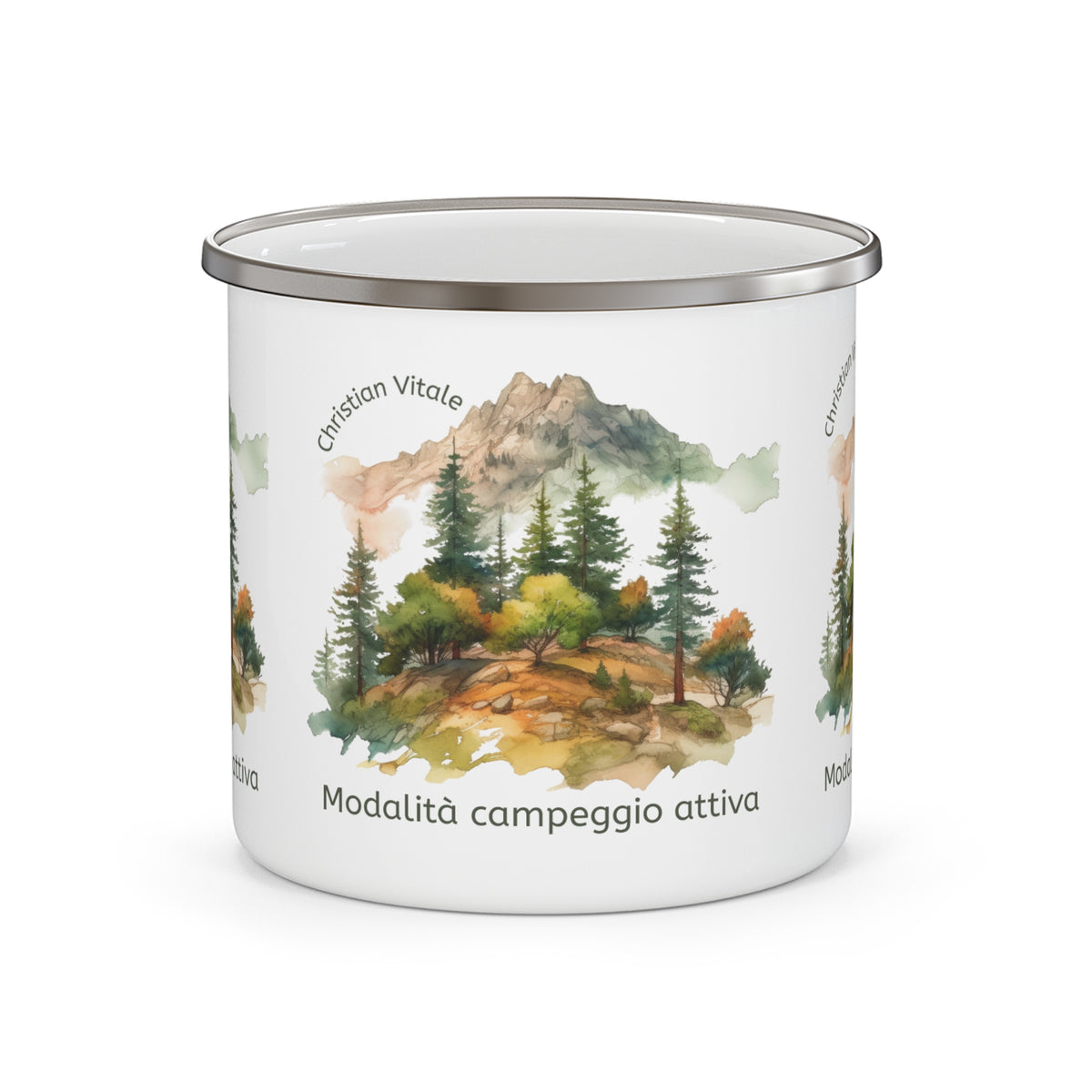 Tazza da Campeggio Personalizzata con Nome – Modalità Campeggio Attiva