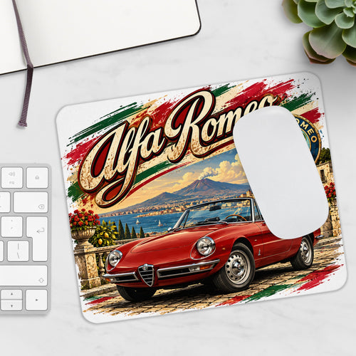 Alfa Romeo Spider Mousepad – Italienischer Auto-Klassiker – Mousepad von MALUX, 23,2 × 19,4 cm