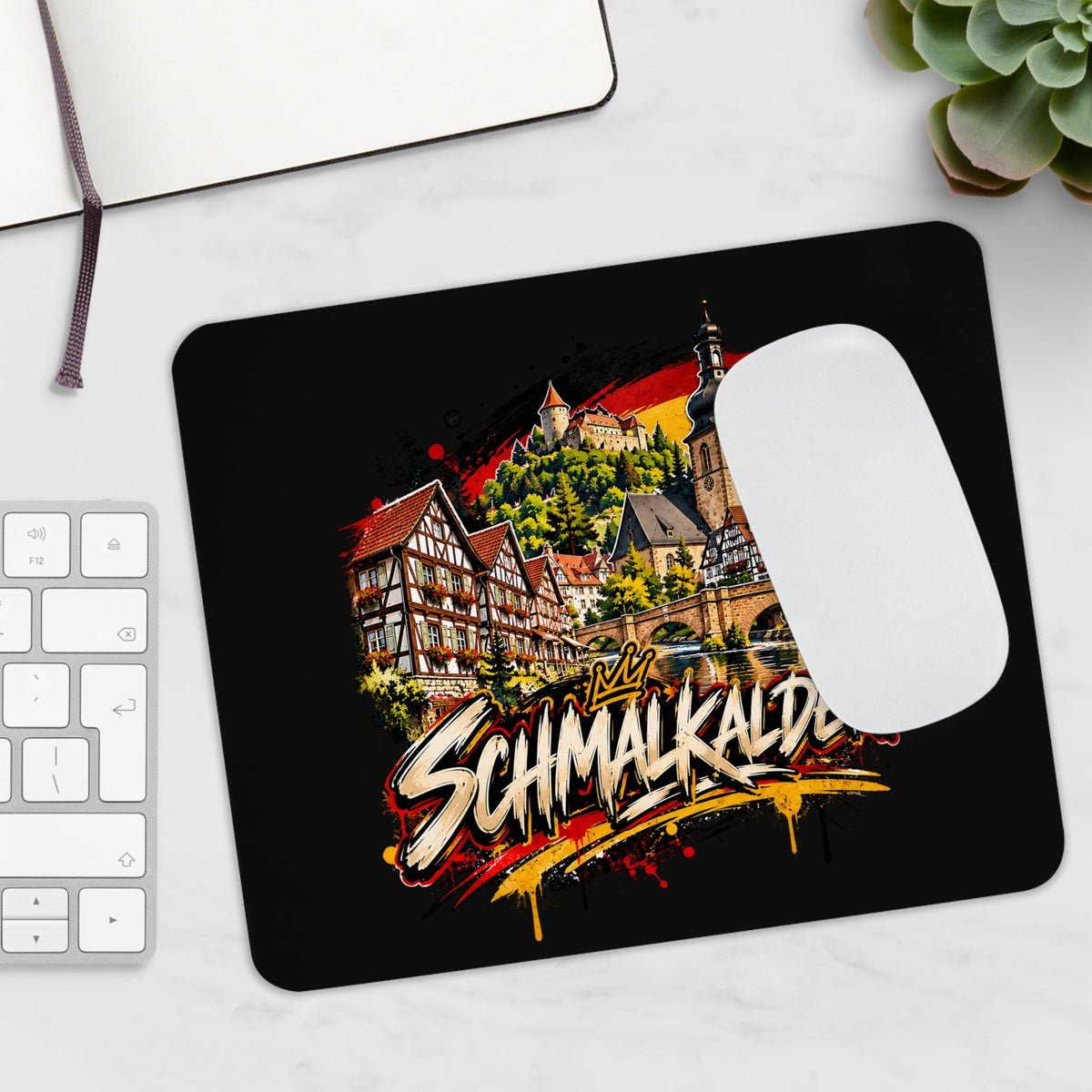 Catania Mousepad – Thüringen City design – Mousepad von MALUX, 23,2 × 19,4 cm