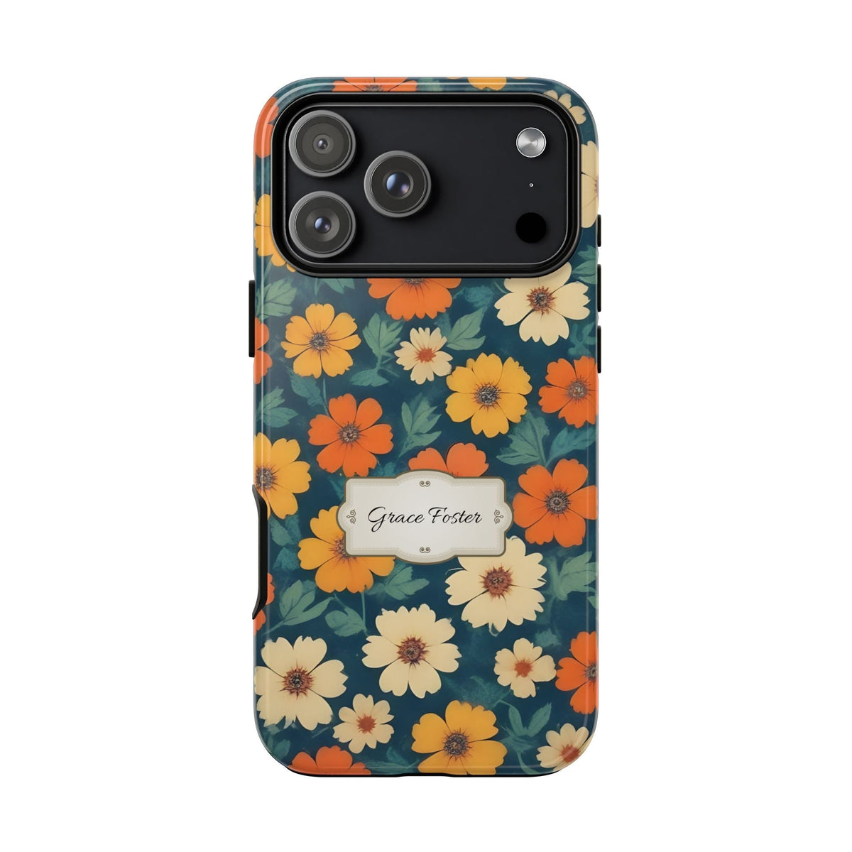 Cover Personalizzata con Nome – Design Floreale Retrò