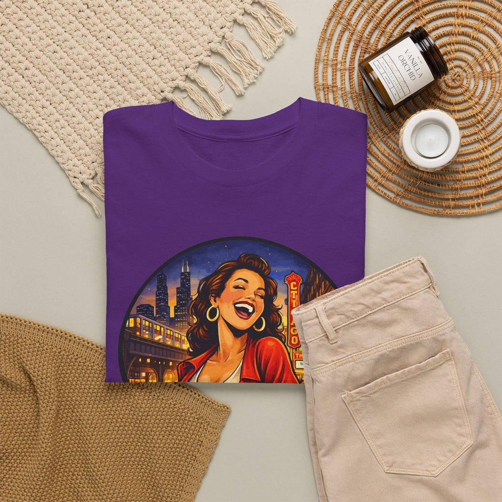 T-Shirt Skyline di Chicago – Design Città Vintage