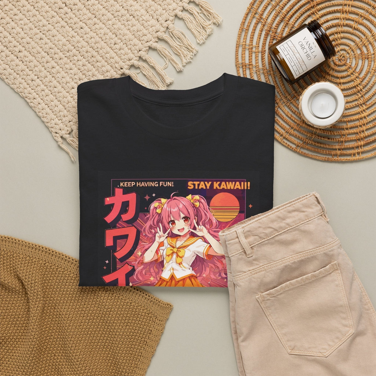 T-Shirt Ragazza Anime Kawaii – Design Ispirato al Giappone