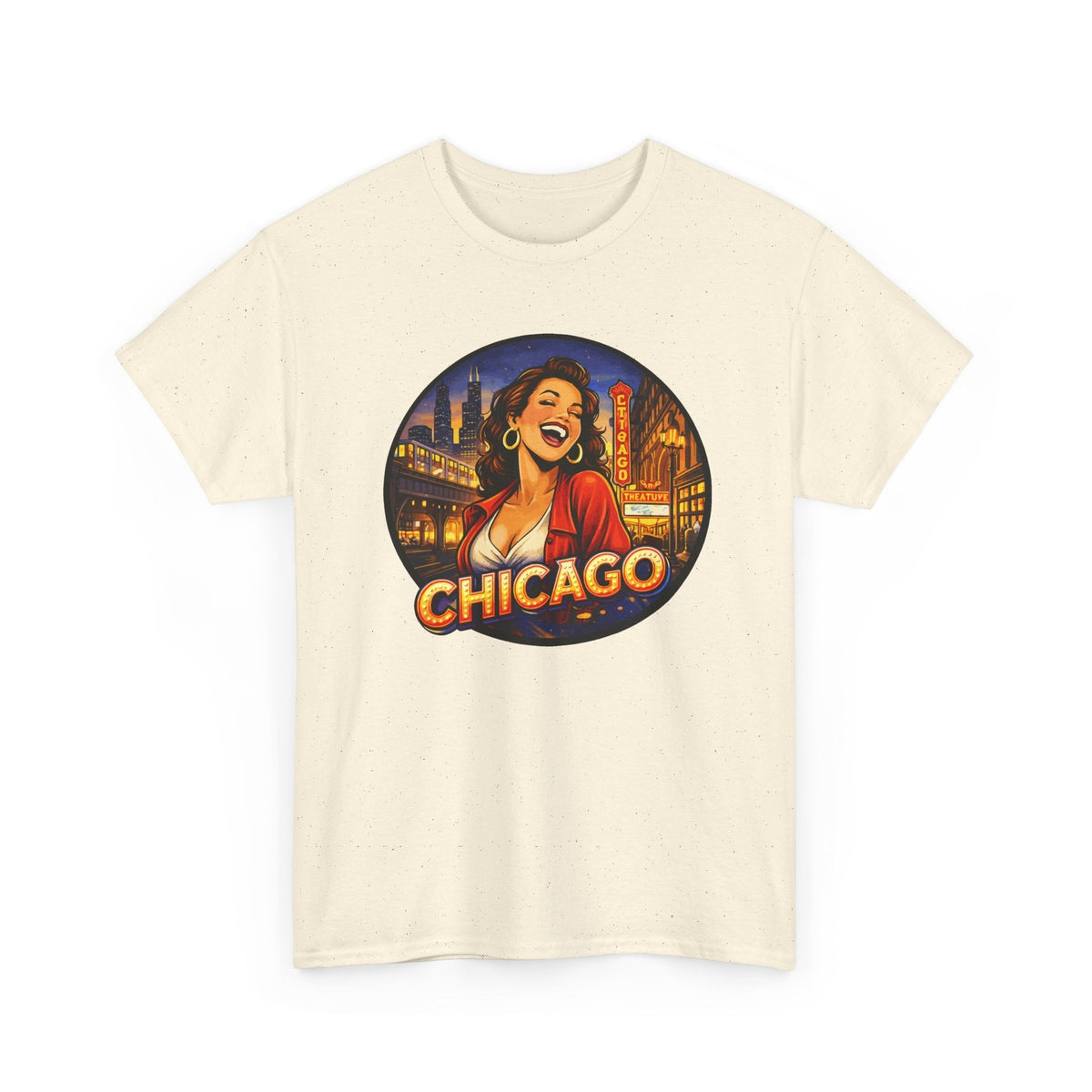 T-Shirt Skyline di Chicago – Design Città Vintage