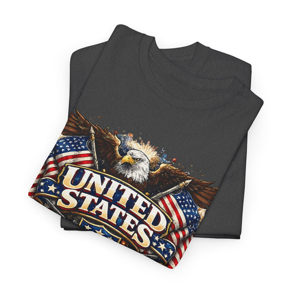 T-Shirt Patriottica USA – Aquila e Bandiera Americana