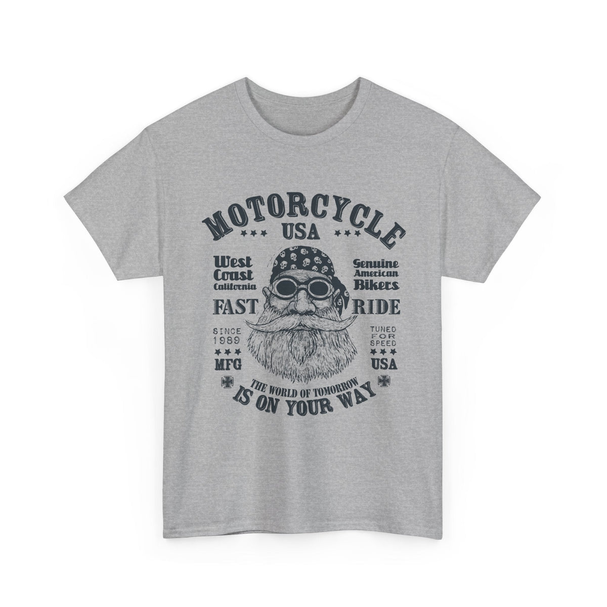 T-Shirt Moto USA – Design Biker Vintage