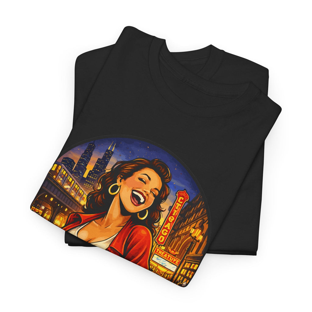 T-Shirt Skyline di Chicago – Design Città Vintage