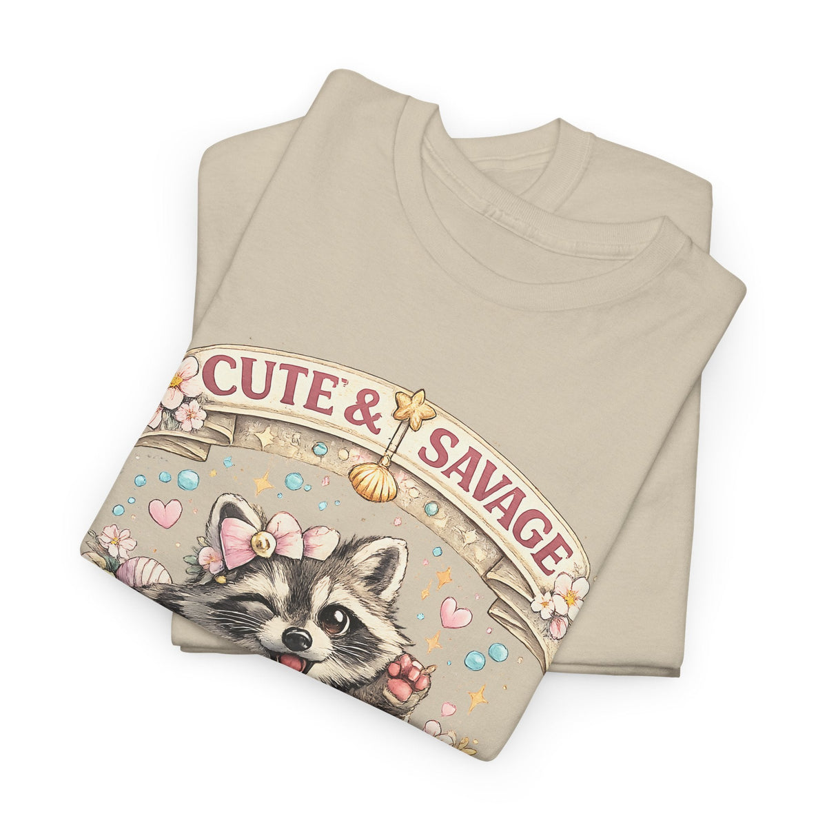 T-Shirt Carino ma Selvaggio – Procione Divertente