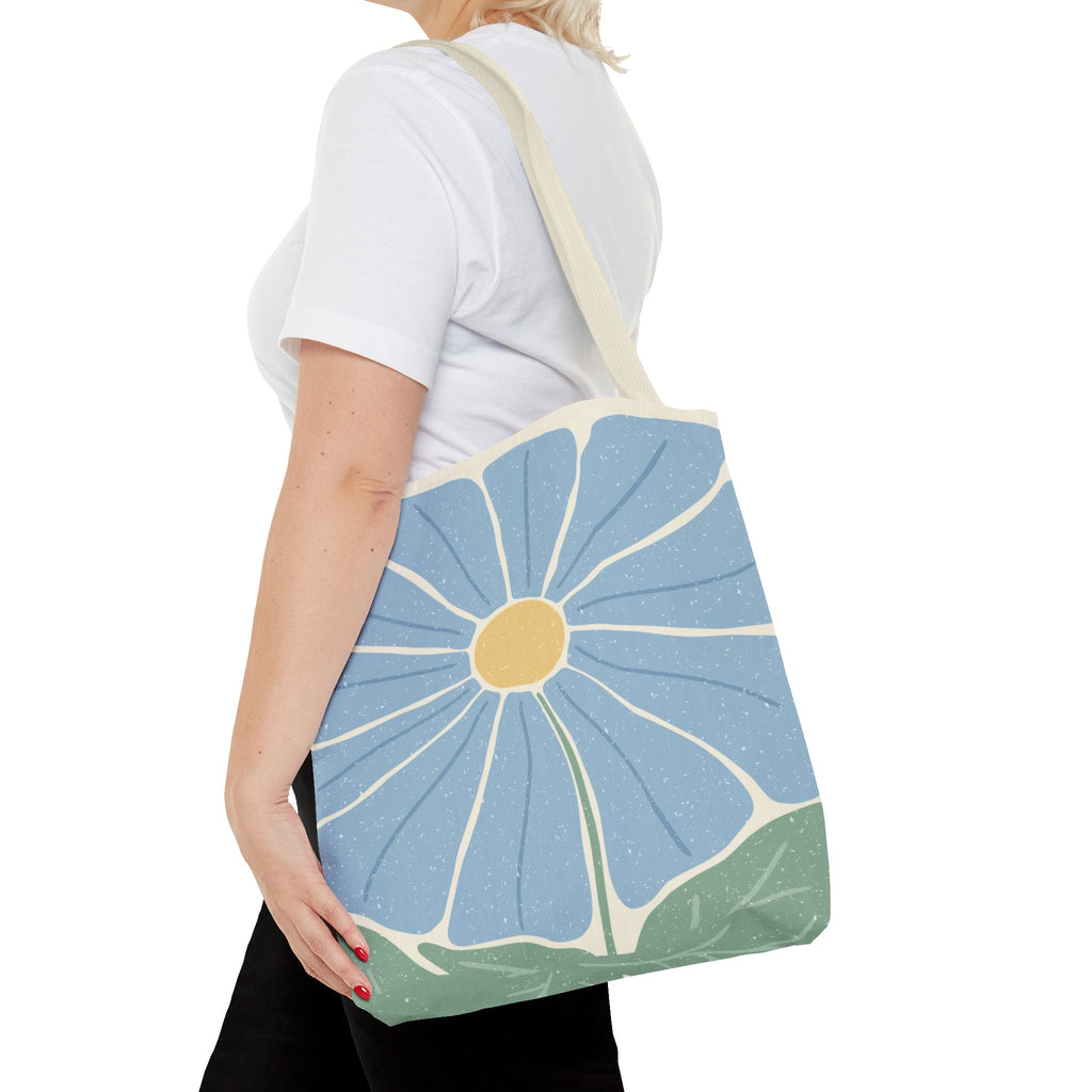 Blaue fiori Borsa in tessuto – Modernes Floral design