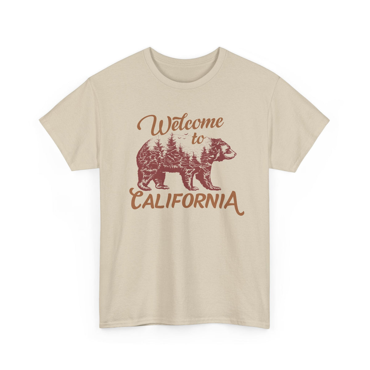 T-Shirt California – Design Vintage con Orso