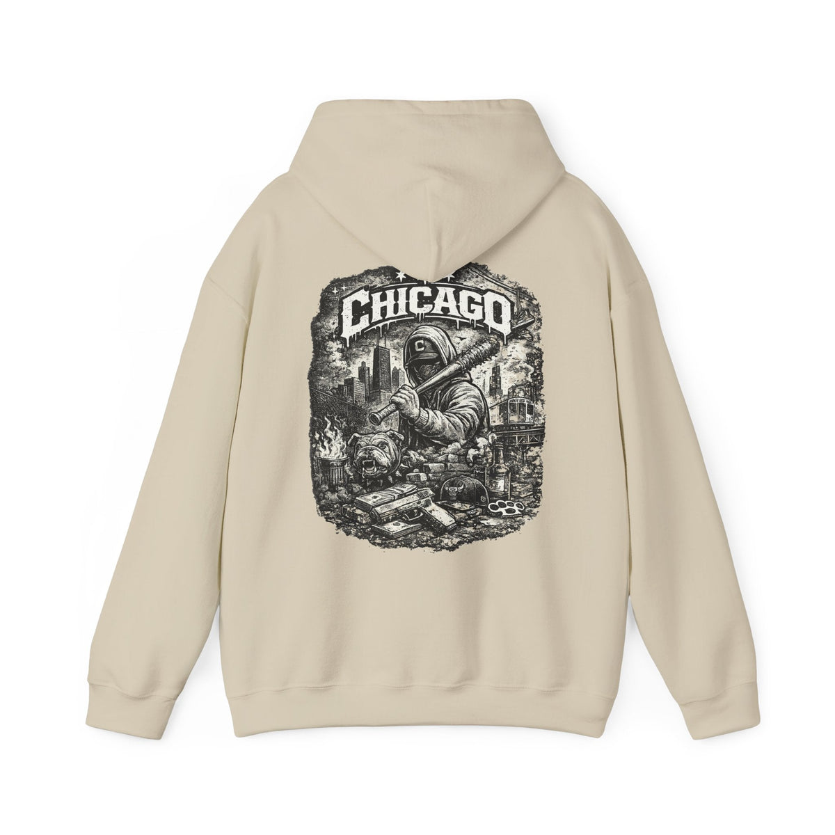 Chicago Streetwear Hoodie Hoodie con Grafik – MALUX