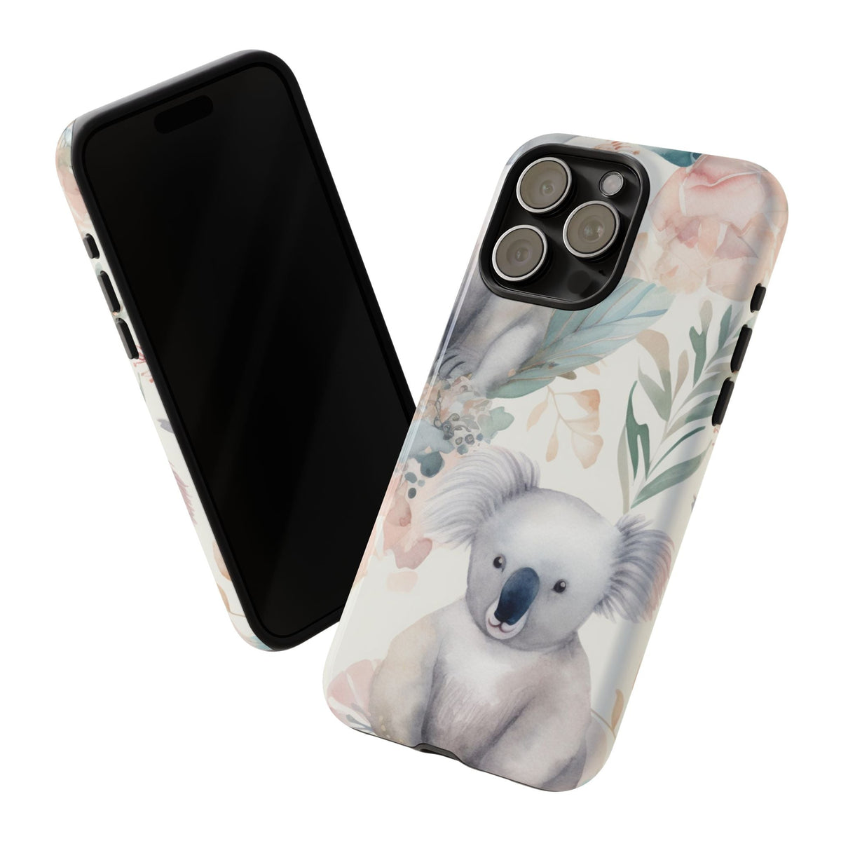 Süßer Koala Cover robusta – Botanisches Aquarell-Design