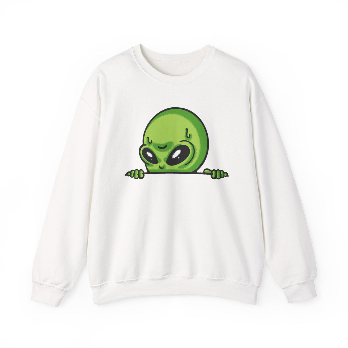 Alien Peeking Sweatshirt – Sweatshirt von MALUX