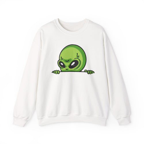 Alien Peeking Sweatshirt – Sweatshirt von MALUX