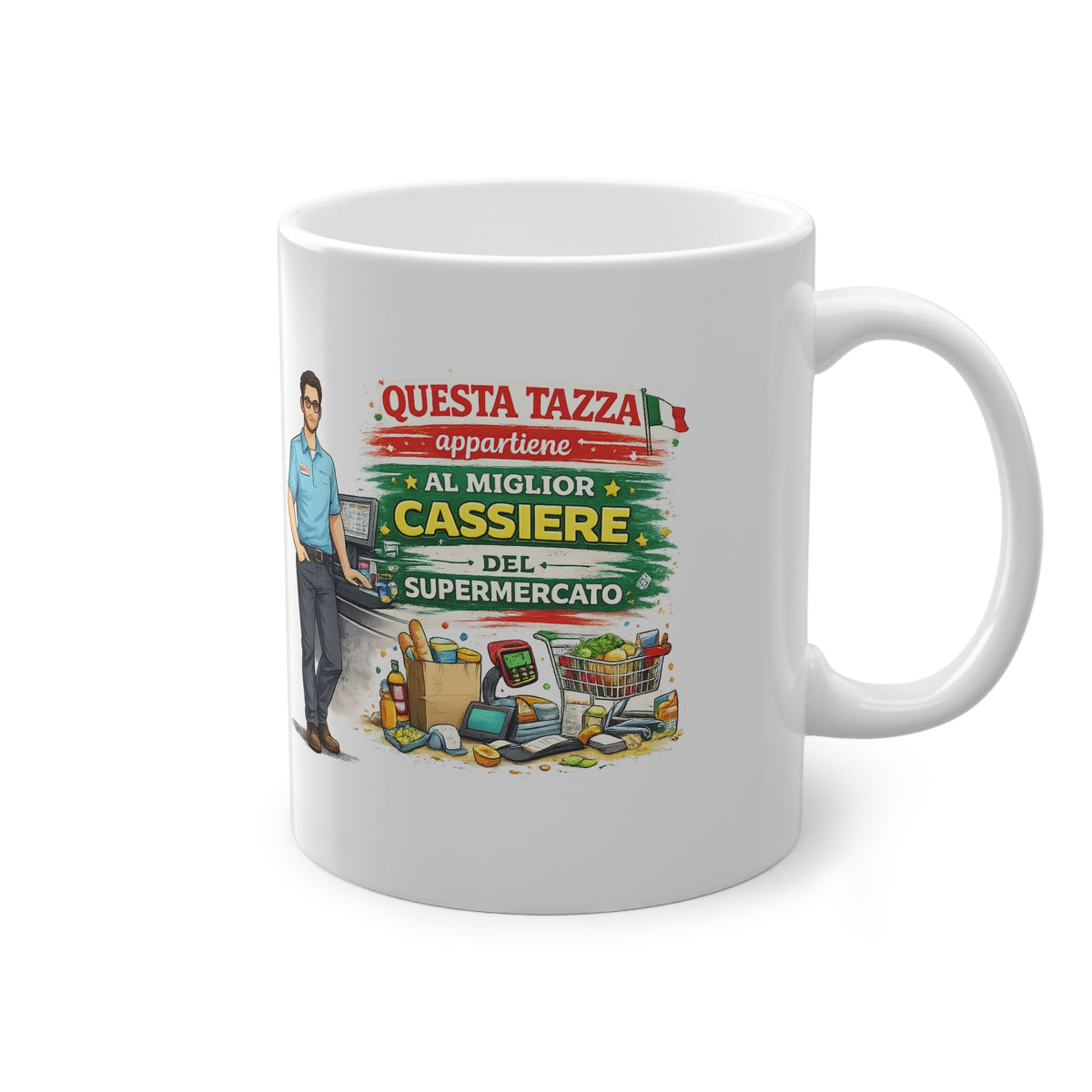 Tazza “Miglior Cassiere del Supermercato” – Idea Regalo