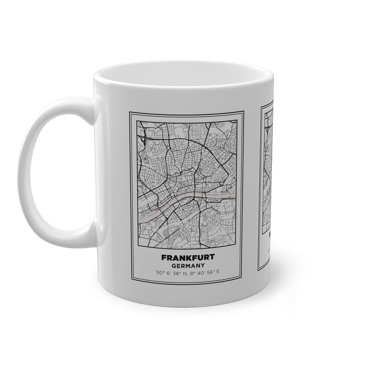 Tazza Francoforte con Mappa – Souvenir Germania 330 ml