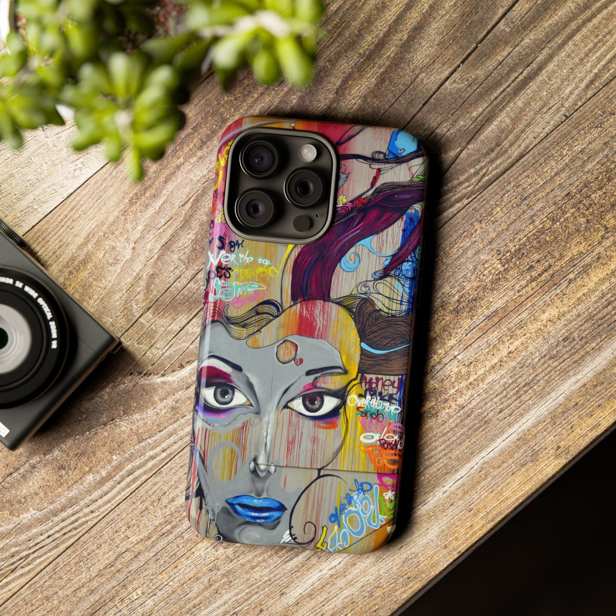 Cover Robusta Graffiti Girl – Design Street Art Colorato