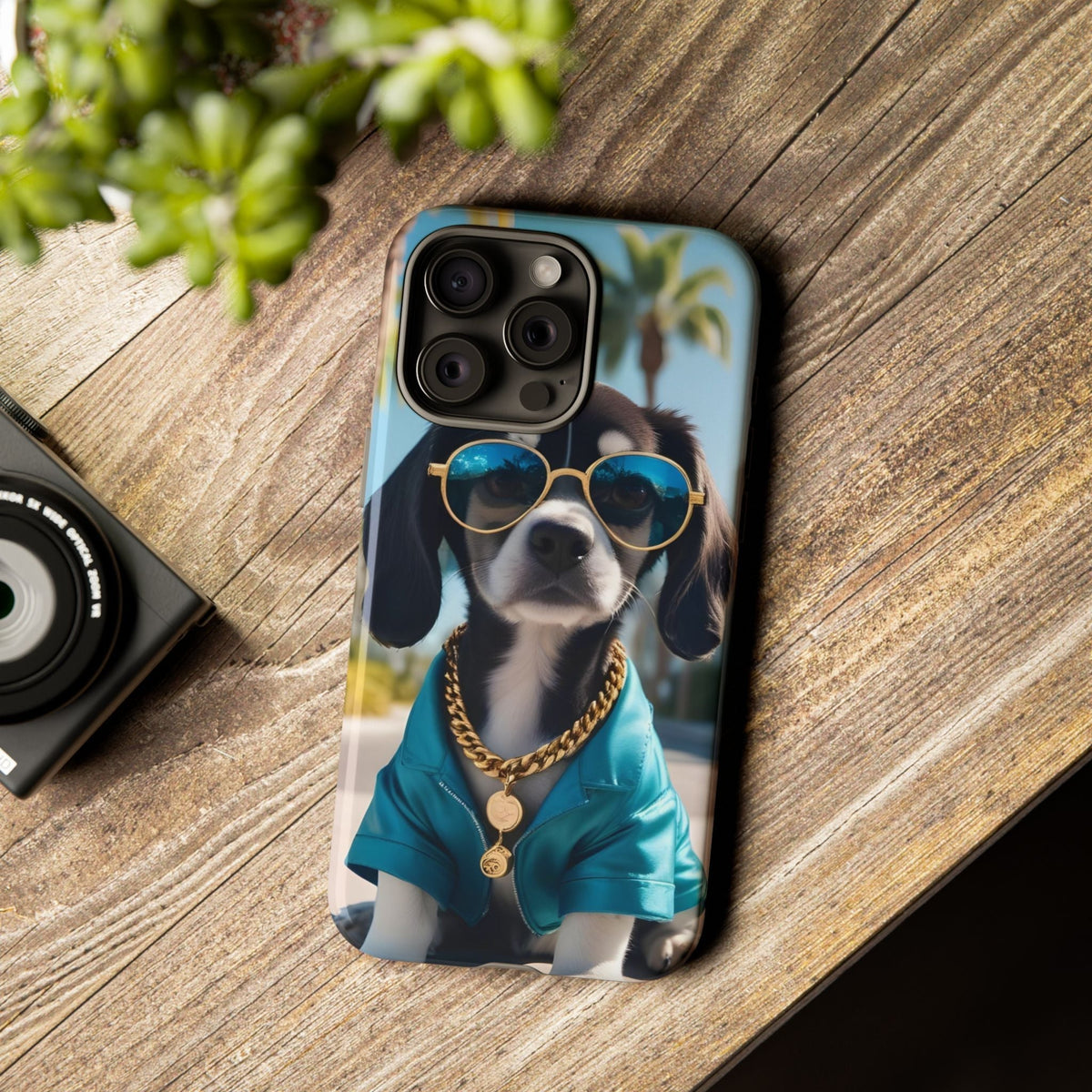 Cooler cane Cover per smartphone – Cover robusta con Sonnenbrille & Sommerstil