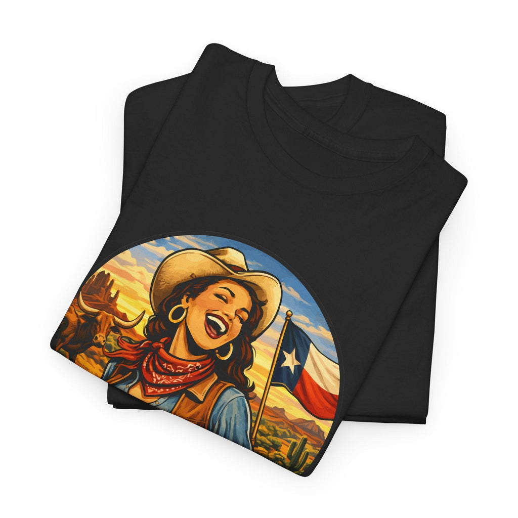T-Shirt Cowgirl Texas – Design Western Vintage