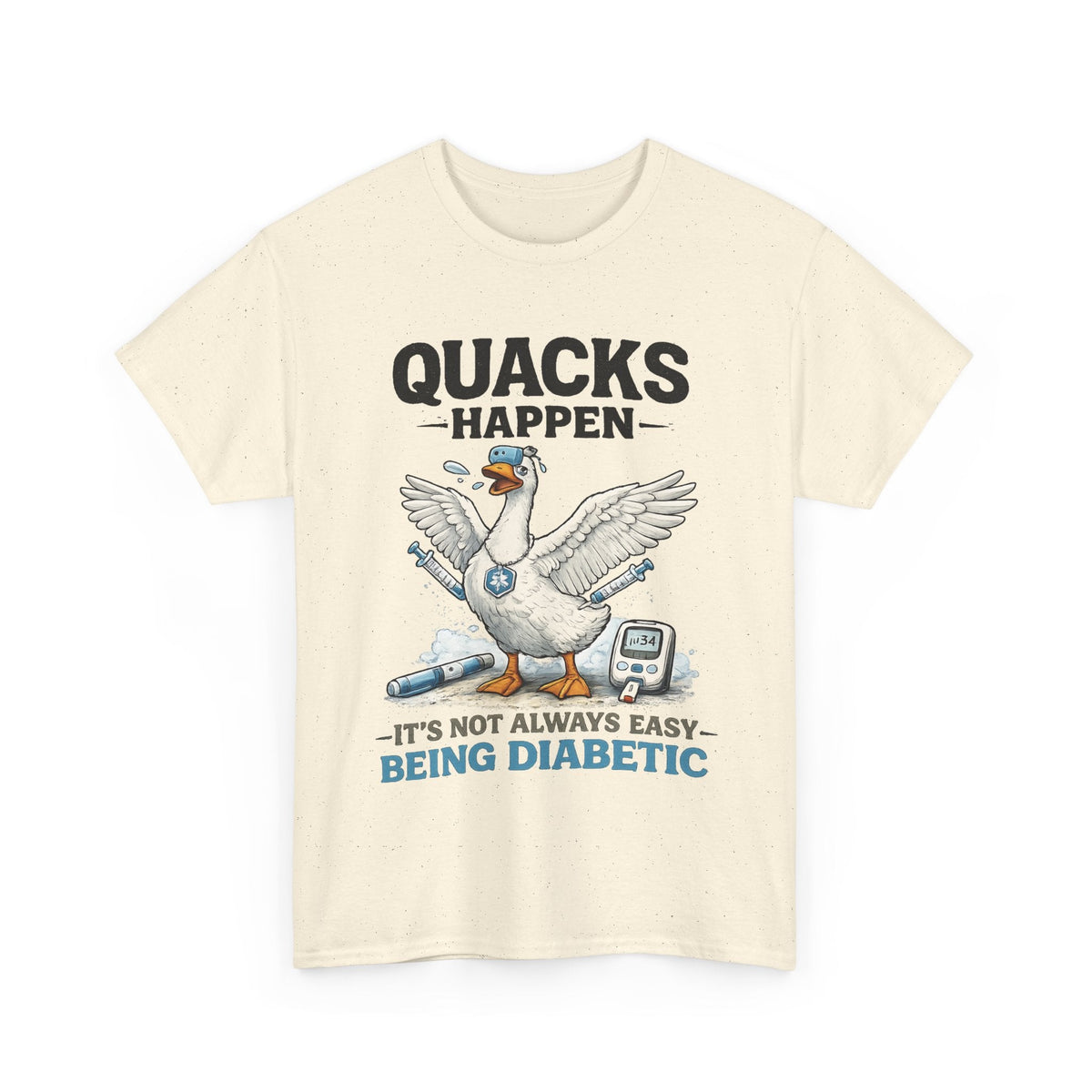 T-Shirt Diabete con Papera – Design Divertente
