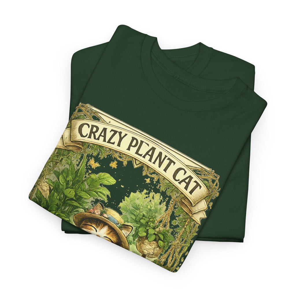 T-Shirt Gatto e Piante – Design Divertente