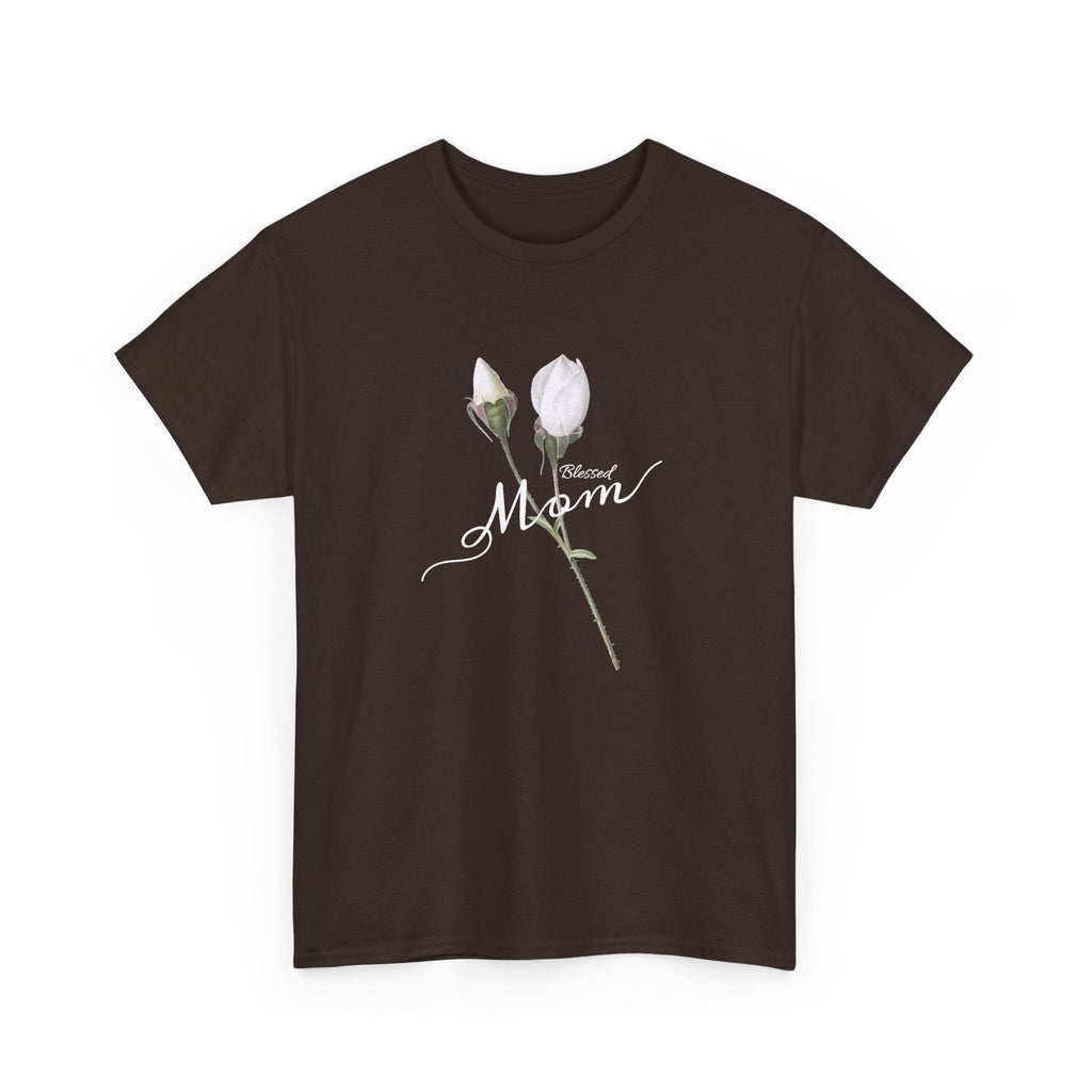 T-Shirt Mamma con Fiori – Design Minimalista