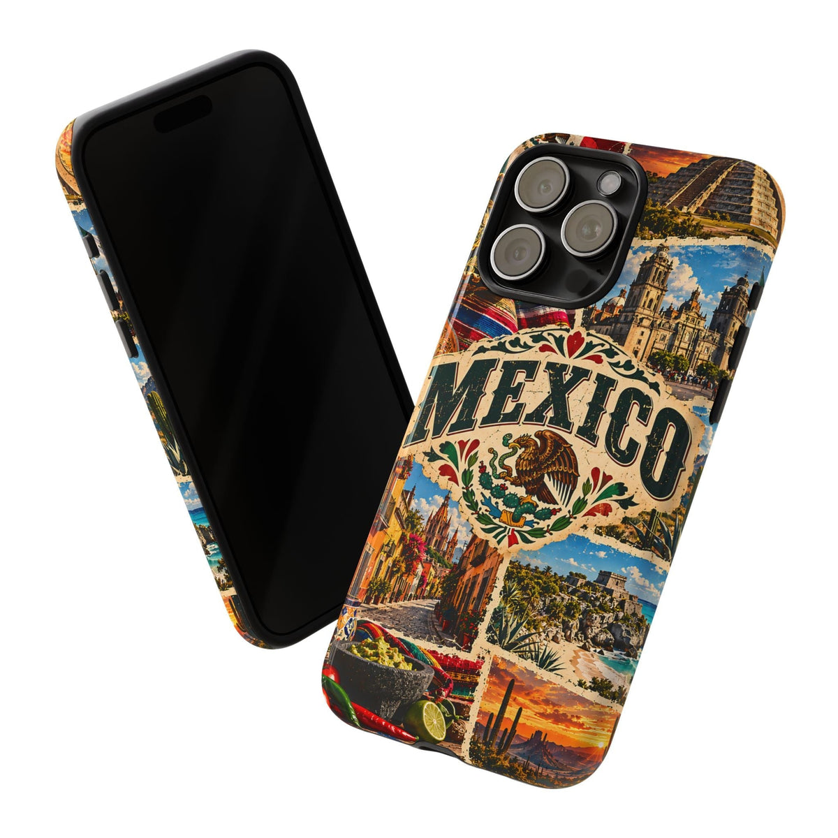 Mexiko-Reise-Collage Cover robusta – Mexikanisches Vintage-Design