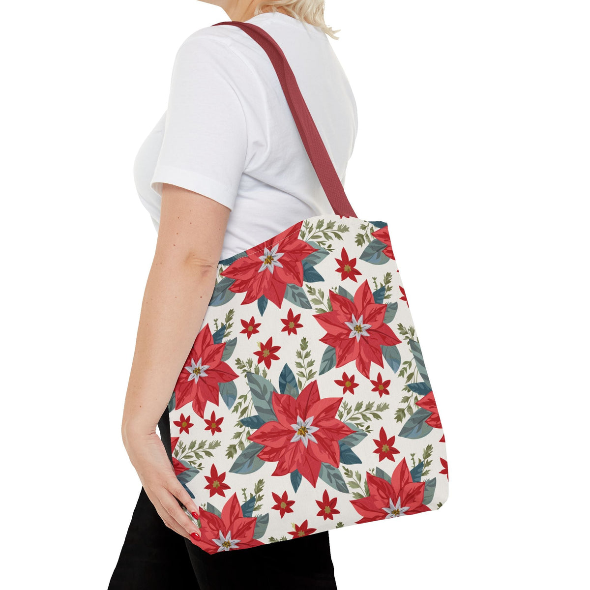Borsa in tessuto Stella di Natale – Motivo Floreale
