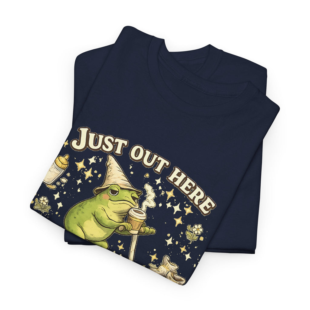 T-Shirt Mamma, Caffeina e Caffè – Design Divertente