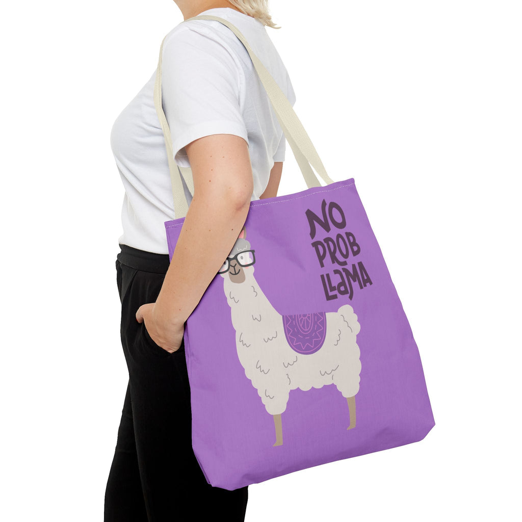 No Prob-Llama Borsa in tessuto – divertentes Alpaka con Brille