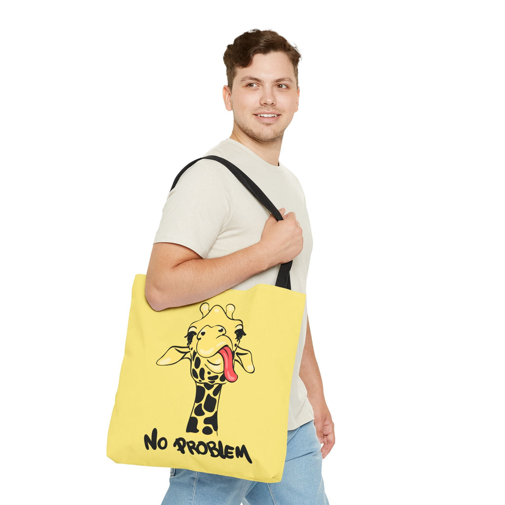 No Problem Borsa in tessuto – divertente Giraffe